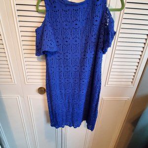 Blue lace dress